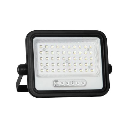 LED Ρυθμιζόμενος ηλιακός προβολέας LED/100W/3,2V 2000-8000K IP65 5000 mAh μαύρο + τηλεχειριστήριο