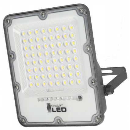 LED Ρυθμιζόμενος ηλιακός προβολέας LED/50W/3,2V 5000K 6000 mAh IP65 μαύρο + τηλεχειριστήριο