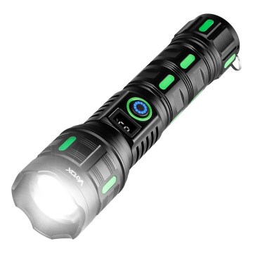 Ρυθμιζόμενος επαναφορτιζόμενος φακός LED με λειτουργία powerbank LED/20W/5V IP44 1200 lm 5000 mAh