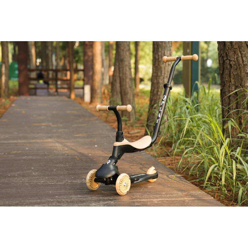 QPlay - Παιδικό πατίνι 5σε1 SEMA μπεζ