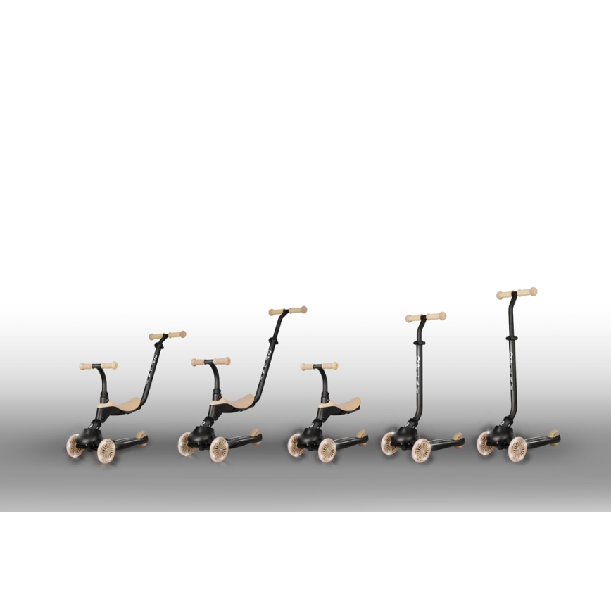 QPlay - Παιδικό πατίνι 5σε1 SEMA μπεζ