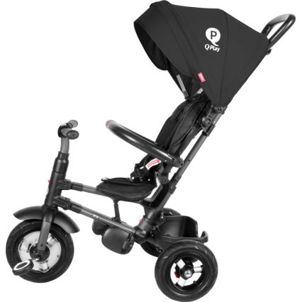 QPlay - Παιδικό τρίκυκλο ποδήλατο 3σε1 RITO AIR μαύρο