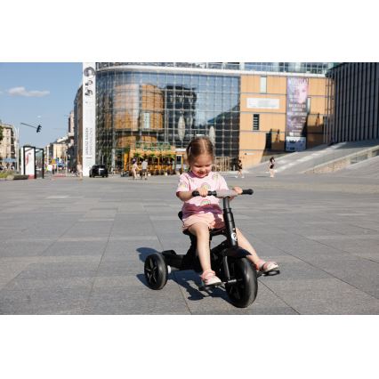 QPlay - Παιδικό τρίκυκλο ποδήλατο 3σε1 RITO STAR ανοιχτό γκρι