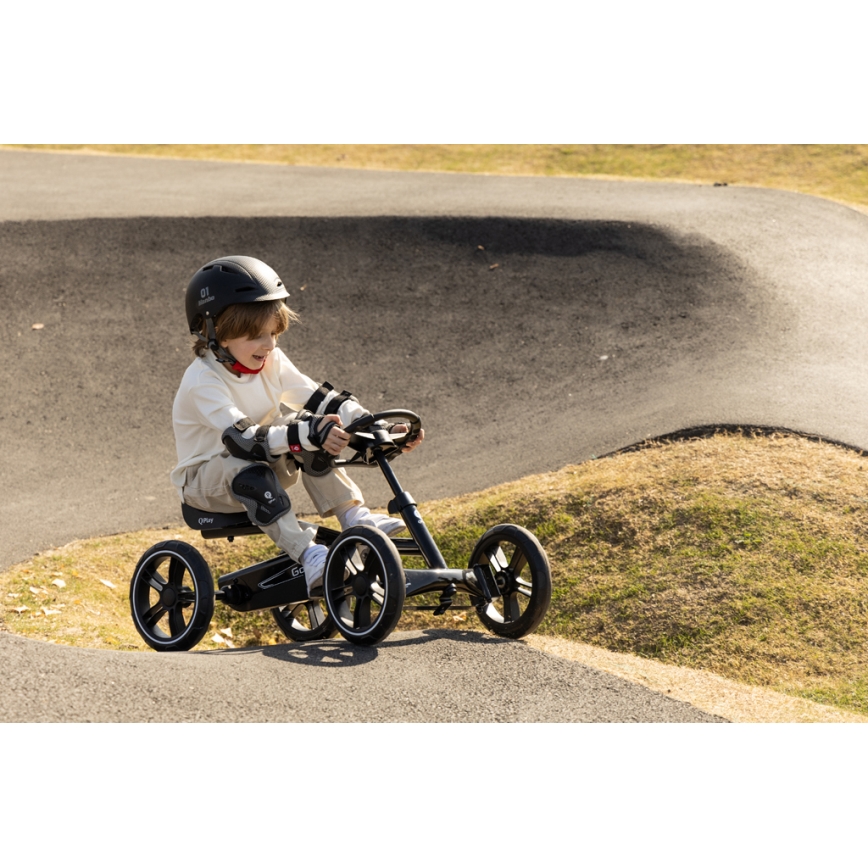 QPlay - Παιδικό τετράτροχο GO KART μαύρο