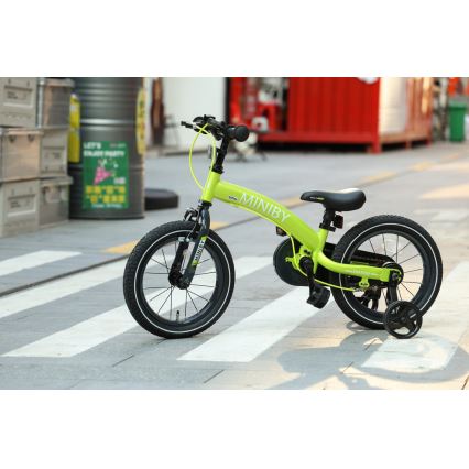 QPlay - Παιδικό ποδήλατο 14" MINIBY 3σε1 πράσινο