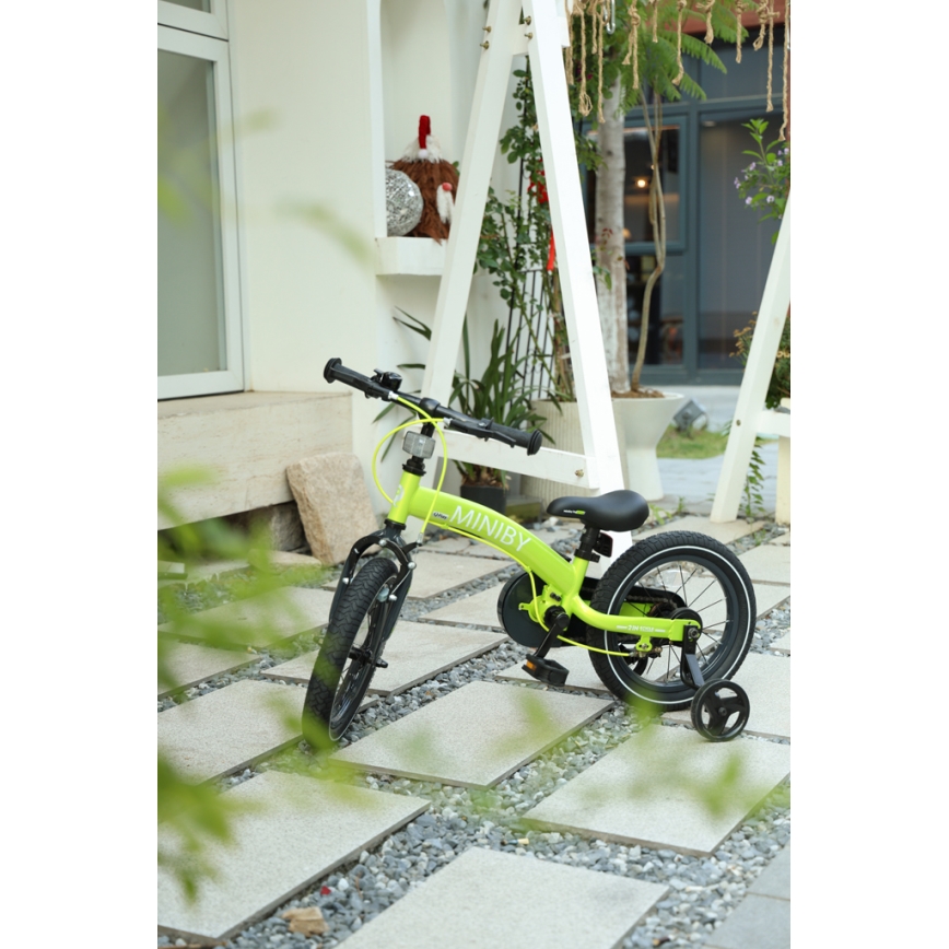 QPlay - Παιδικό ποδήλατο 14" MINIBY 3σε1 πράσινο
