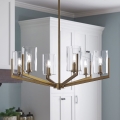 Quintiesse - Κρεμαστό φωτιστικό σε ράβδο NYE 6xE14/40W/230V, διάμετρος 71,1 cm, χρυσό