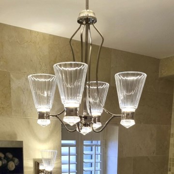 Quintiesse - LED φωτιστικό μπάνιου σε ράβδο KAYVA LED/24W/230V IP44 γυαλιστερό χρώμιο