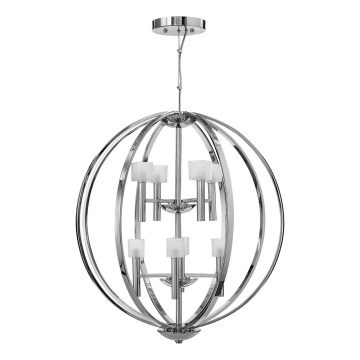 Quintiesse - LED κρεμαστό φωτιστικό σε σύρμα MONDO 8xG9/3W/230V Ø 71,3 εκ. γυαλιστερό χρώμιο