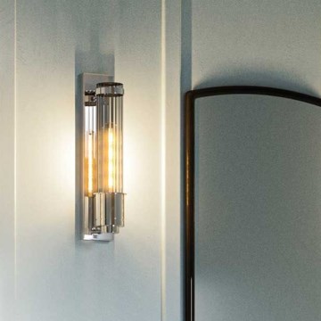 Quintiesse - LED επιτοίχιο φωτιστικό μπάνιου WELLINGTON 1xE27/7W/230V IP44 γυαλιστερό χρώμιο
