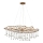 Quintiesse - Πολυέλαιος σε καλώδιο LAGUNA 8xE14/40W/230V διάμ. 106,7 cm σε χρυσό