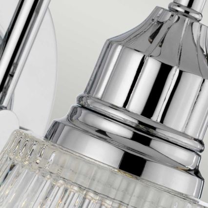 Quintiesse - LED επιτοίχιο φωτιστικό μπάνιου ADDISON 1xG9/3W/230V IP44 γυαλιστερό χρώμιο