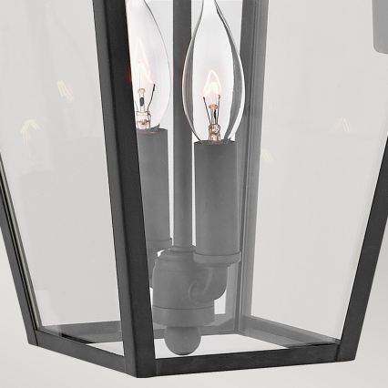 Quintiesse - Επιτοίχιο φωτιστικό εξωτερικού χώρου ALFORD M 2xE14/40W/230V IP44 μαύρο