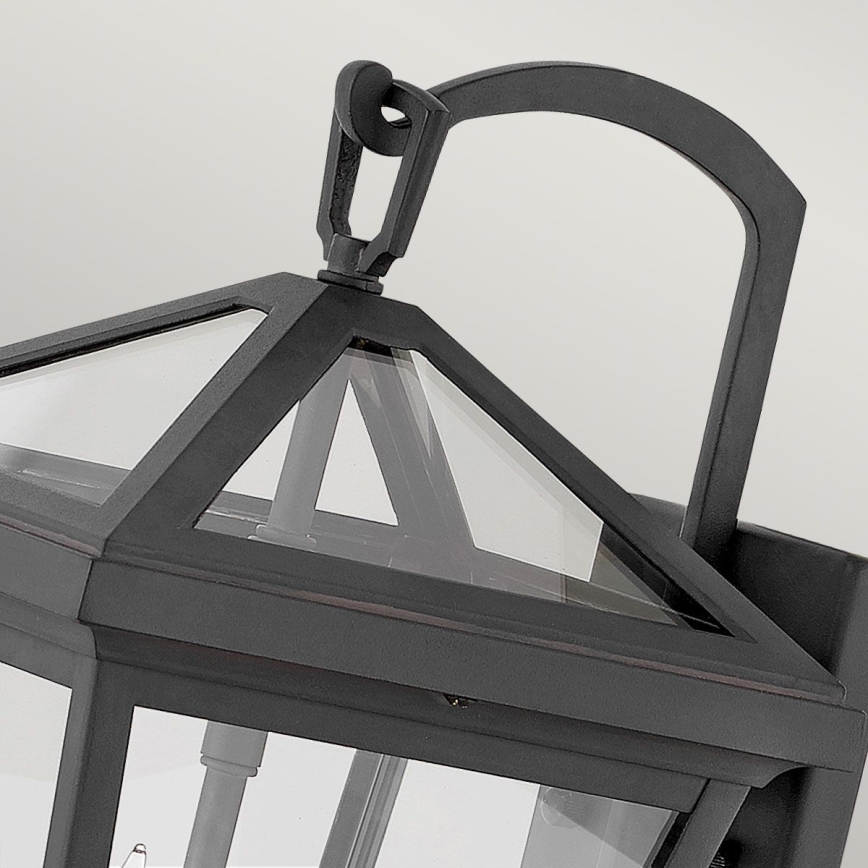 Quintiesse - Επιτοίχιο φωτιστικό εξωτερικού χώρου ALFORD S 2xE14/40W/230V IP44 μαύρο