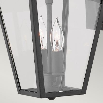 Quintiesse - Επιτοίχιο φωτιστικό εξωτερικού χώρου ALFORD S 2xE14/40W/230V IP44 μαύρο