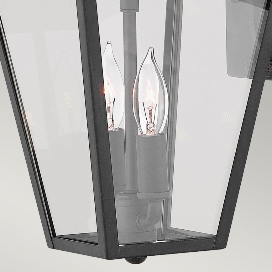 Quintiesse - Επιτοίχιο φωτιστικό εξωτερικού χώρου ALFORD S 2xE14/40W/230V IP44 μαύρο