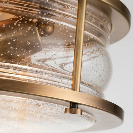 Quintiesse - Φωτιστικό οροφής μπάνιου ASHLAND 2xE27/60W/230V Ø 30,5 cm IP44 χρυσό