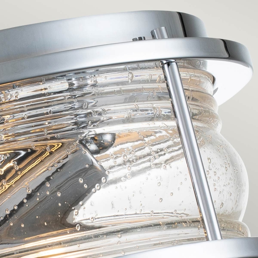 Quintiesse - Φωτιστικό οροφής για μπάνιο ASHLAND 2xE27/60W/230V Ø 30,5 εκ. IP44 γυαλιστερό χρώμιο