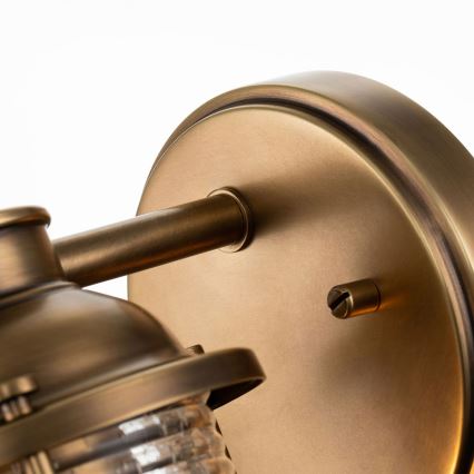 Quintiesse - Επιτοίχιο φωτιστικό εξωτερικού χώρου ASHLAND BAY 1xE27/60W/230V IP44 μπρονζέ