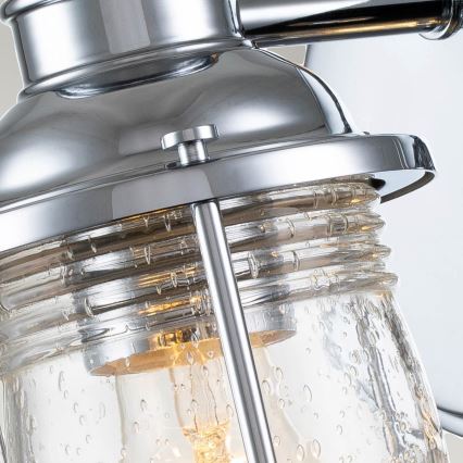 Quintiesse - Εξωτερικό επιτοίχιο φωτιστικό ASHLAND BAY 1xE27/60W/230V IP44 γυαλιστερό χρώμιο