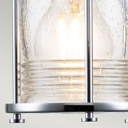 Quintiesse - Εξωτερικό επιτοίχιο φωτιστικό ASHLAND BAY 1xE27/60W/230V IP44 γυαλιστερό χρώμιο