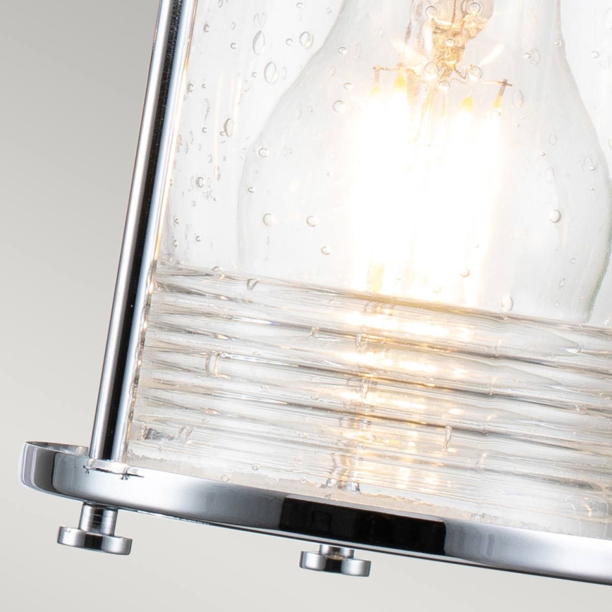 Quintiesse - Επιτοίχιο φωτιστικό εξωτερικού χώρου ASHLAND BAY 3xE27/60W/230V IP44 γυαλισμένο χρώμιο