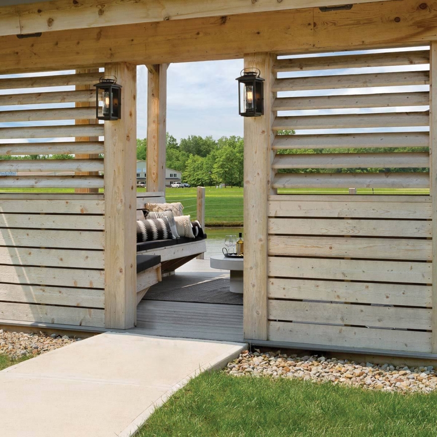 Quintiesse - Επιτοίχιο φωτιστικό εξωτερικού χώρου ATWATER S 1xE27/60W/230V IP44 μαύρο