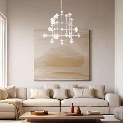 Quintiesse - Πολυέλαιος σε ράβδο CADENCE 18xE14/40W/230V λευκό