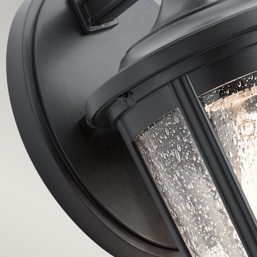 Quintiesse - Επιτοίχιο φωτιστικό εξωτερικού χώρου FAIRFIELD M 1xE27/60W/230V IP44 μαύρο