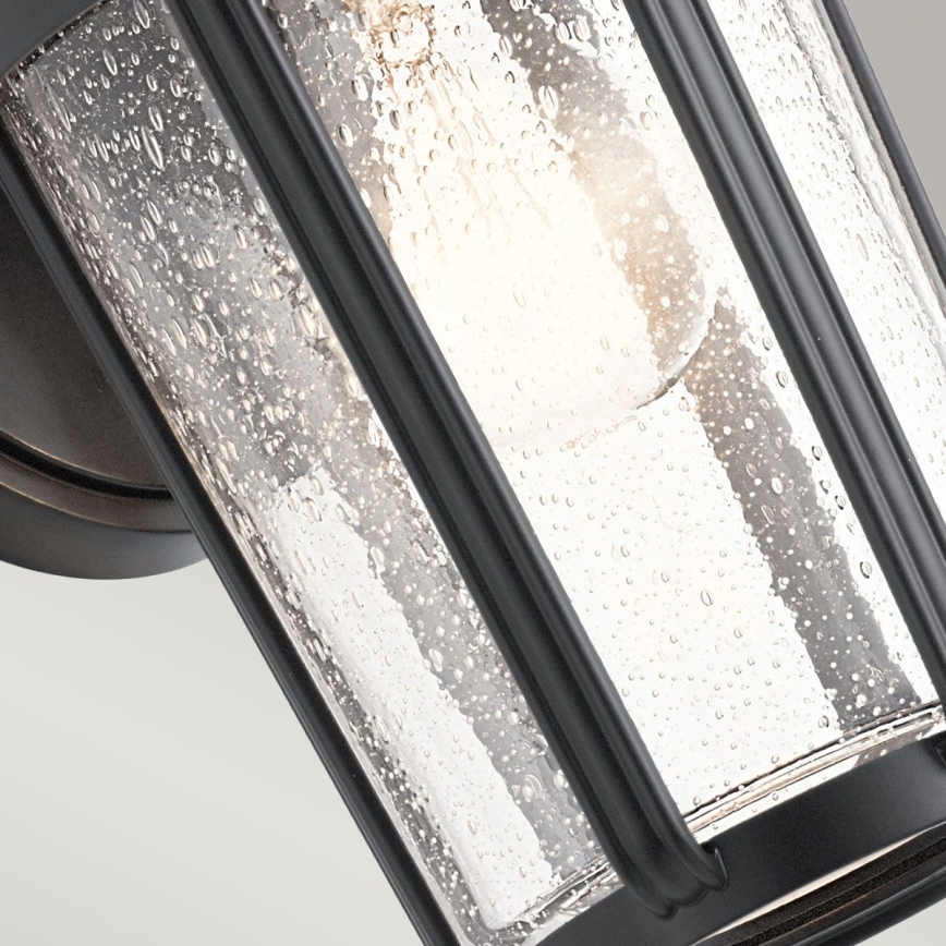 Quintiesse - Επιτοίχιο φωτιστικό εξωτερικού χώρου FAIRFIELD M 1xE27/60W/230V IP44 μαύρο