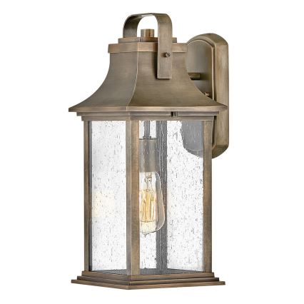 Quintiesse - Επιτοίχιο εξωτερικό φωτιστικό GRANT M 1xE27/60W/230V IP44 σε μπρονζέ απόχρωση