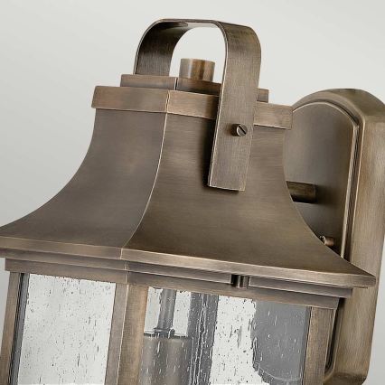 Quintiesse - Επιτοίχιο εξωτερικό φωτιστικό GRANT M 1xE27/60W/230V IP44 σε μπρονζέ απόχρωση