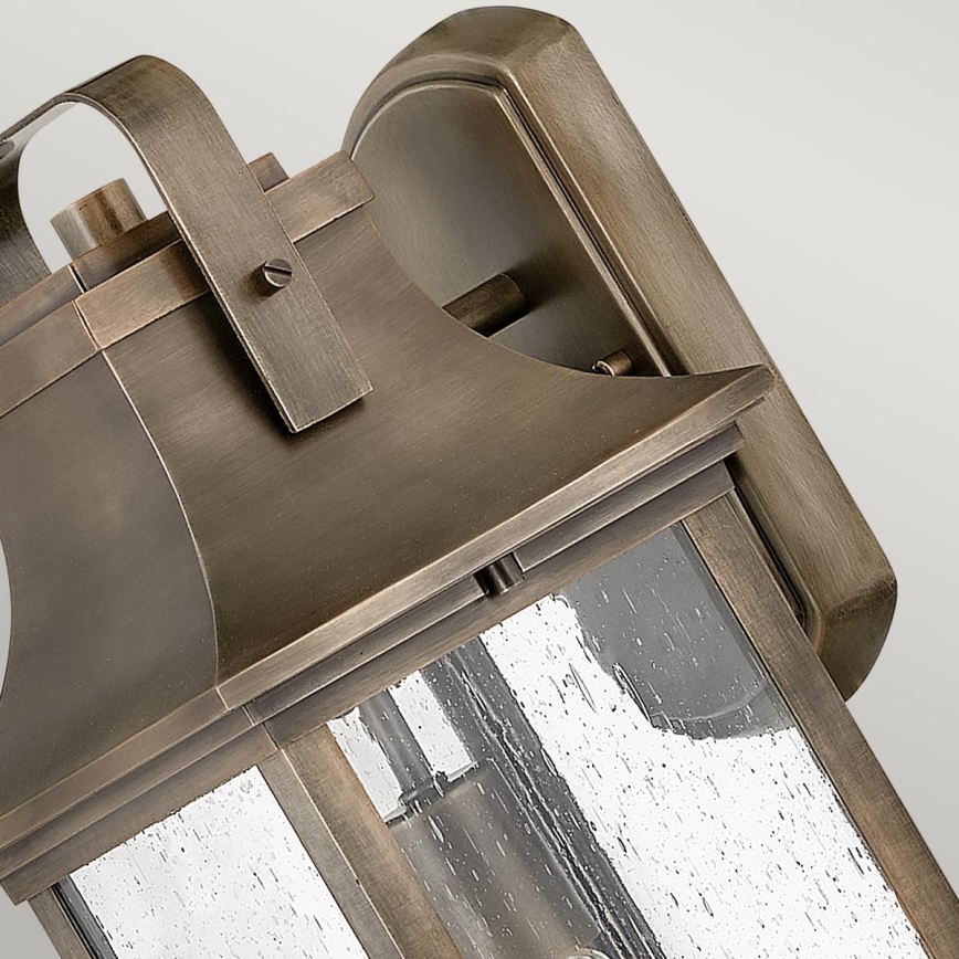 Quintiesse - Επιτοίχιο εξωτερικό φωτιστικό GRANT M 1xE27/60W/230V IP44 σε μπρονζέ απόχρωση