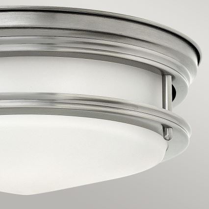 Quintiesse - Εξωτερικό φωτιστικό οροφής HADRIAN 2xE27/40W/230V Ø 30,5 cm IP44 ματ χρώμιο
