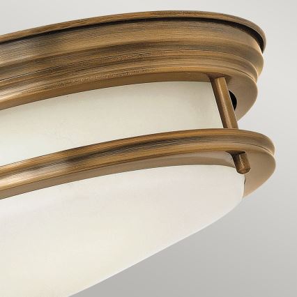 Quintiesse - Εξωτερικό φωτιστικό οροφής HADRIAN 2xE27/40W/230V, διάμ. 30,5 εκ., IP44, μπρονζέ