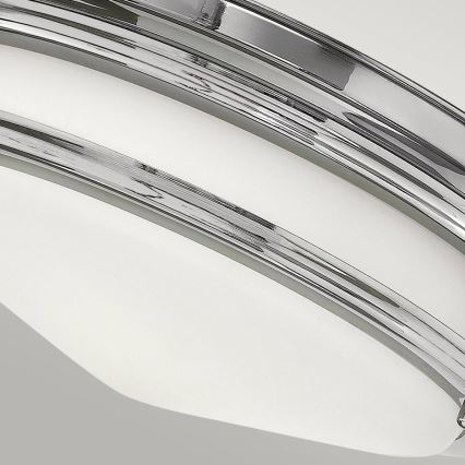 Quintiesse - Εξωτερικό φωτιστικό οροφής HADRIAN 2xE27/40W/230V διάμ. 27,8 cm IP44 γυαλιστερό χρώμιο