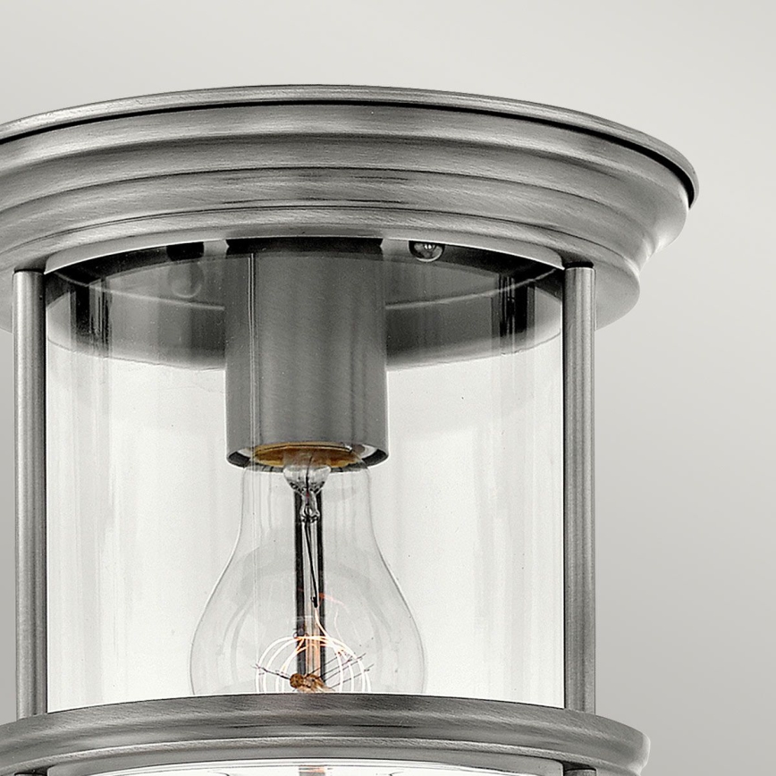 Quintiesse - Εξωτερικό φωτιστικό οροφής HADRIAN 1xE27/60W/230V Ø 19,6 cm IP44 ματ χρώμιο