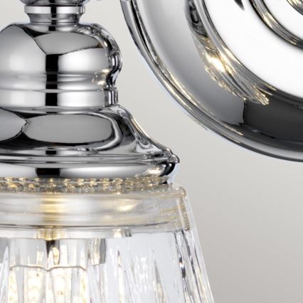 Quintiesse - LED επιτοίχιο φωτιστικό μπάνιου KEYNES 2xG9/3W/230V IP44 γυαλιστερό χρώμιο