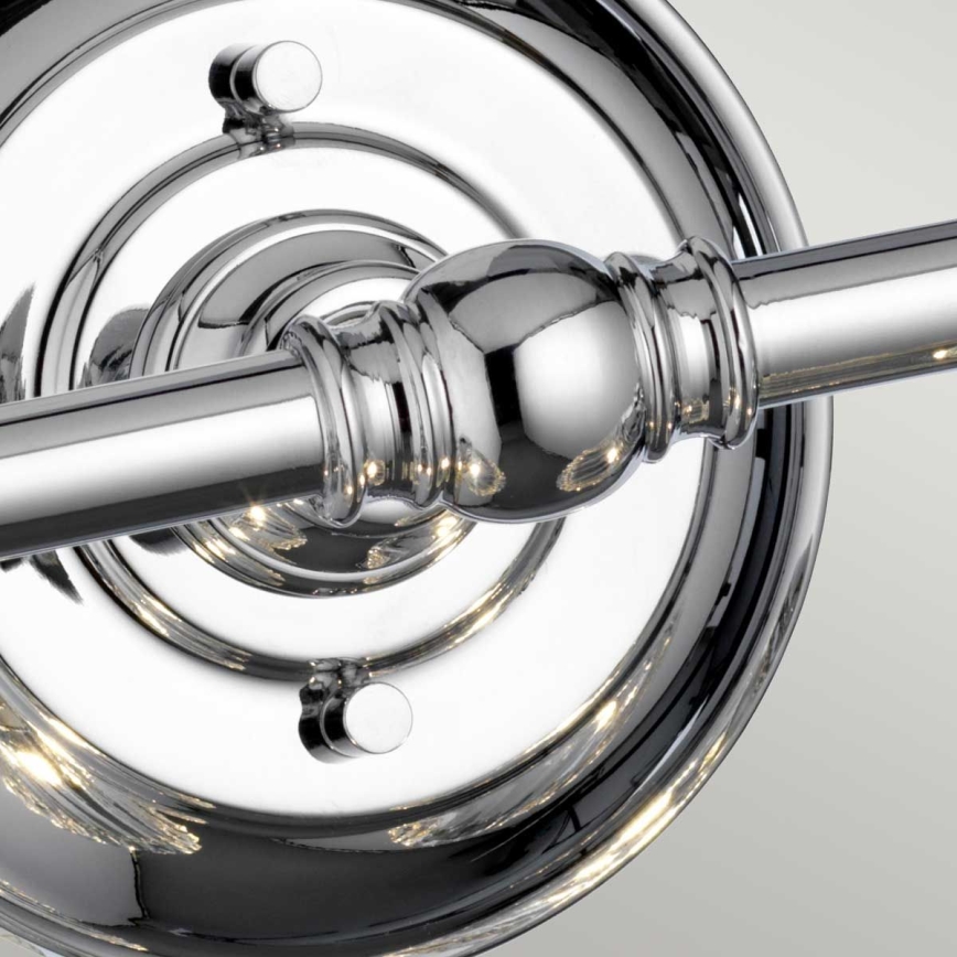 Quintiesse - LED επιτοίχιο φωτιστικό μπάνιου KEYNES 2xG9/3W/230V IP44 γυαλιστερό χρώμιο