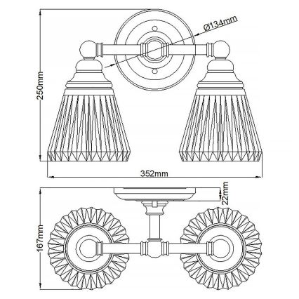 Quintiesse - LED επιτοίχιο φωτιστικό μπάνιου KEYNES 2xG9/3W/230V IP44 γυαλιστερό χρώμιο