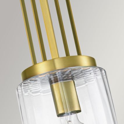 Quintiesse - Κρεμαστό φωτιστικό με ράβδο KIMROSE 1xE27/60W/230V Ø 17,8 εκ. σε χρυσό