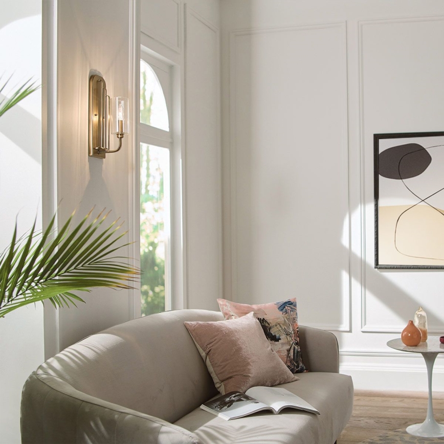 Quintiesse - Φωτιστικό τοίχου KIMROSE 1xE14/40W/230V χρυσό