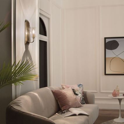 Quintiesse - Φωτιστικό τοίχου KIMROSE 1xE14/40W/230V χρυσό