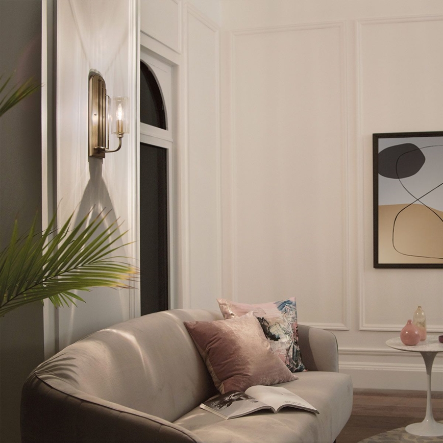 Quintiesse - Φωτιστικό τοίχου KIMROSE 1xE14/40W/230V χρυσό