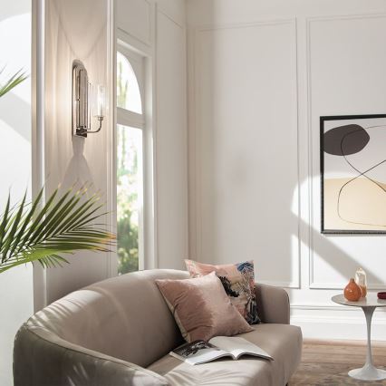 Quintiesse - Επιτοίχιο φωτιστικό KIMROSE 1xE14/40W/230V γυαλιστερό χρώμιο