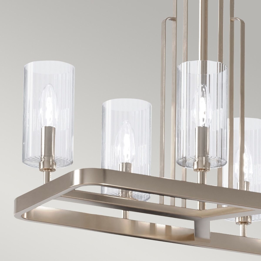Quintiesse - Φωτιστικό οροφής σε ράβδο KIMROSE 10xE14/40W/230V γυαλιστερό χρώμιο