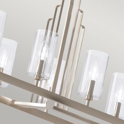 Quintiesse - Φωτιστικό οροφής σε ράβδο KIMROSE 10xE14/40W/230V γυαλιστερό χρώμιο