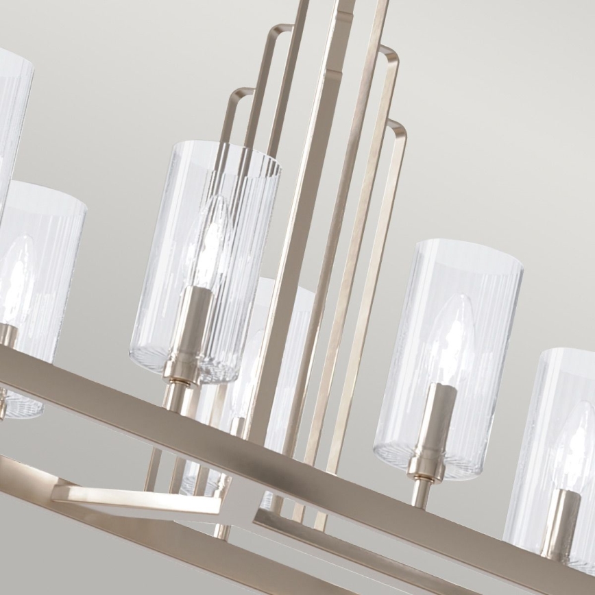Quintiesse - Φωτιστικό οροφής σε ράβδο KIMROSE 10xE14/40W/230V γυαλιστερό χρώμιο