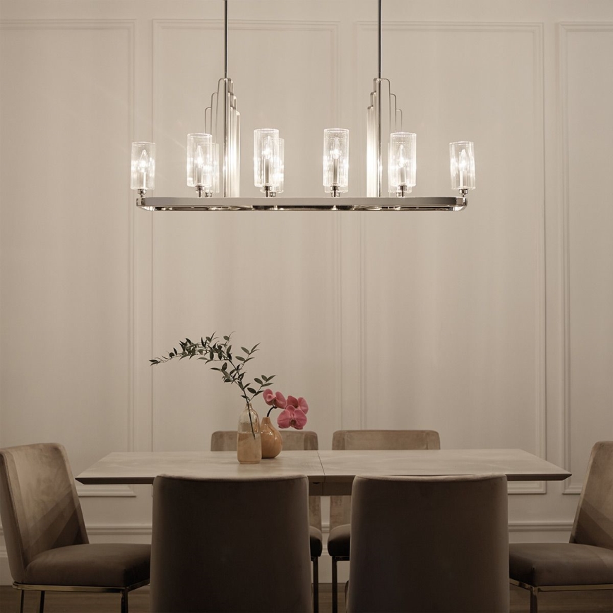 Quintiesse - Φωτιστικό οροφής σε ράβδο KIMROSE 10xE14/40W/230V γυαλιστερό χρώμιο