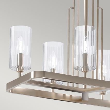 Quintiesse - Πολυέλαιος σε ράβδο KIMROSE 10xE14/40W/230V ματ χρώμιο